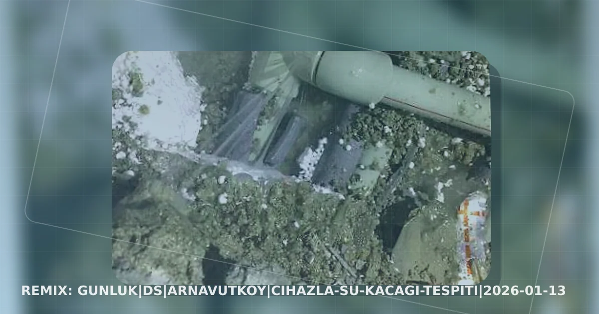 Arnavutkoy Cihazla Su Kacagi Tespiti saha gorseli