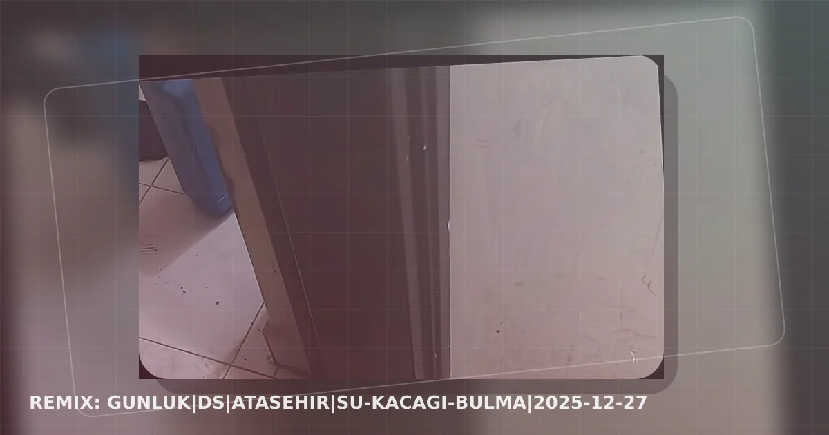 Atasehir Su Kacagi Bulma saha gorseli