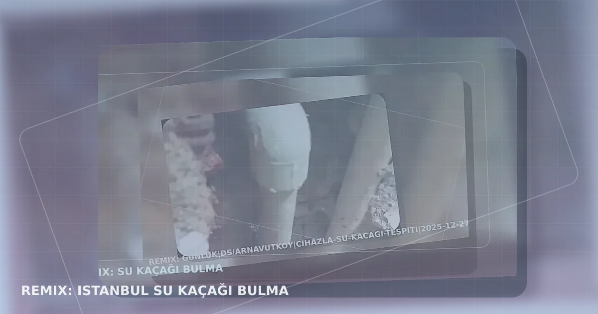 su kaçağı bulma istanbul icin yeniden tasarlanan gorsel